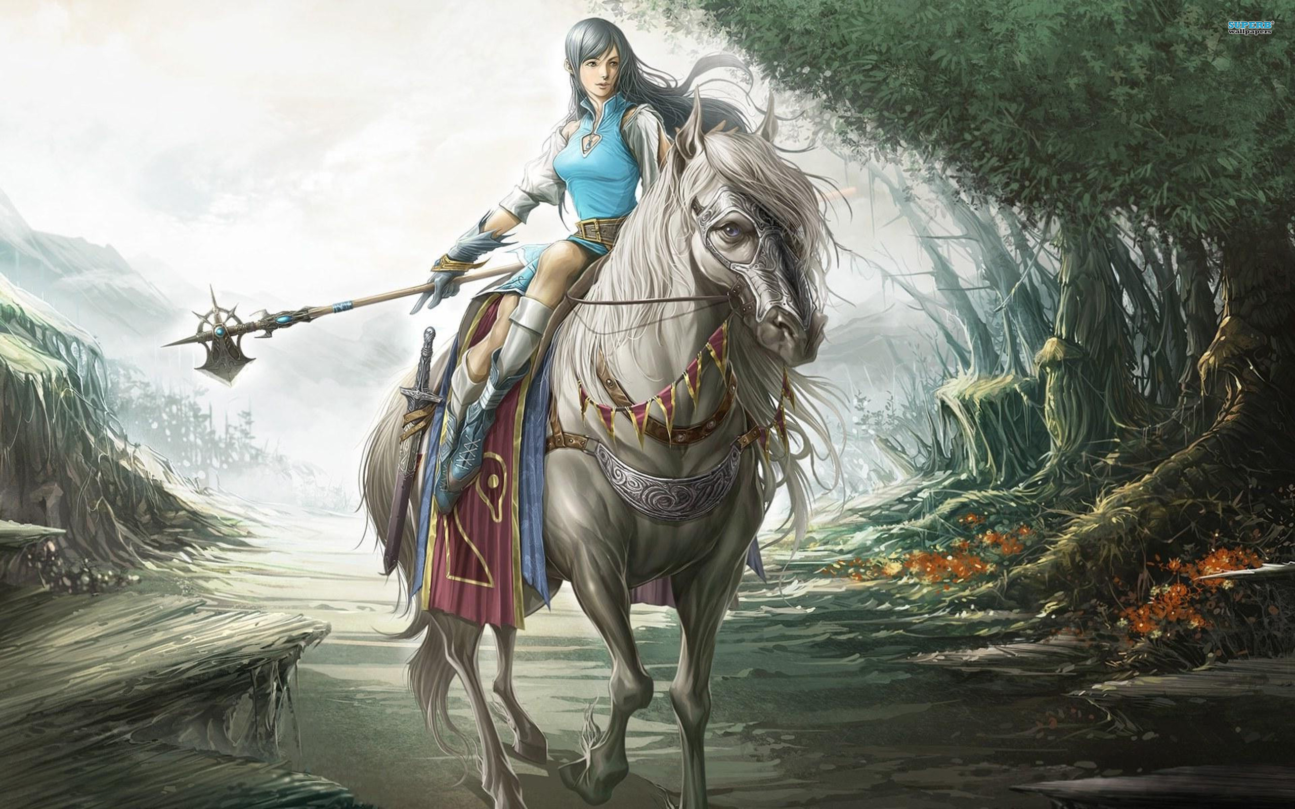 Warrior Fantasy Angel Girl 981044 : Wallpapers13.com