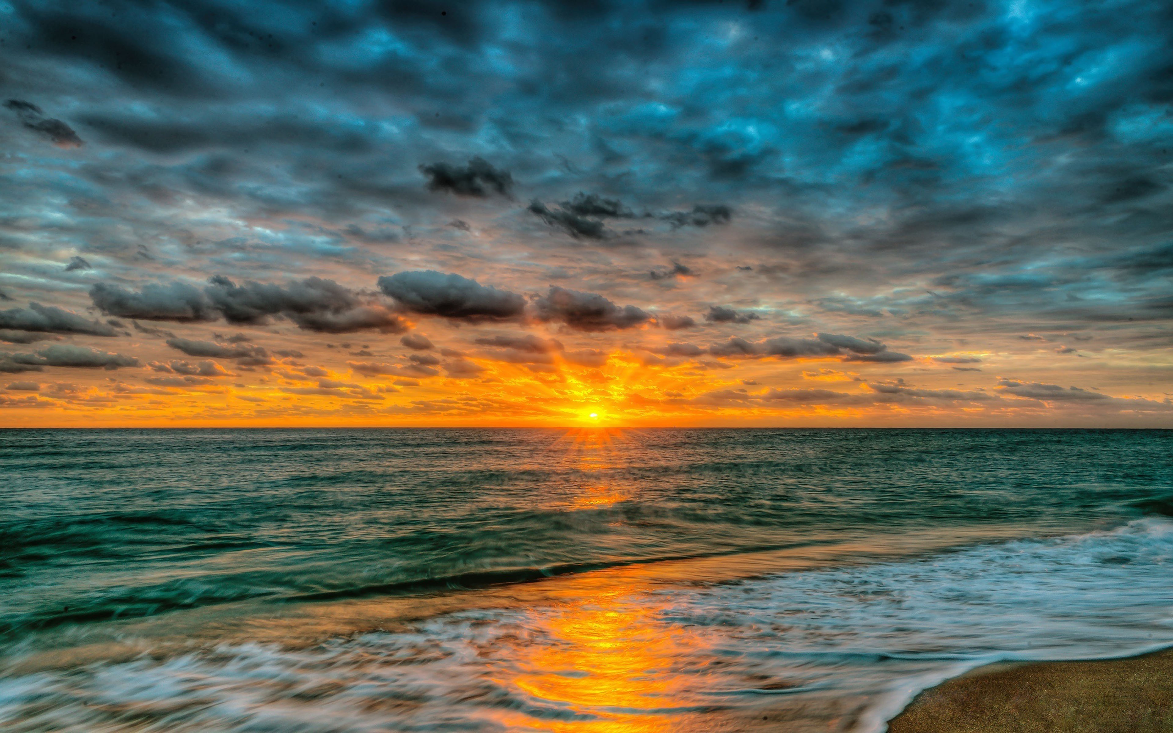 Sea Waves Sunset Sky Clouds Landscape Nature Beaches Wallpapers Images And Photos Finder