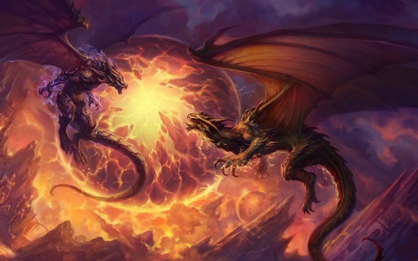 Fight The Dragons Fantasy Art Artwork Dragons Wallpaper Background :  
