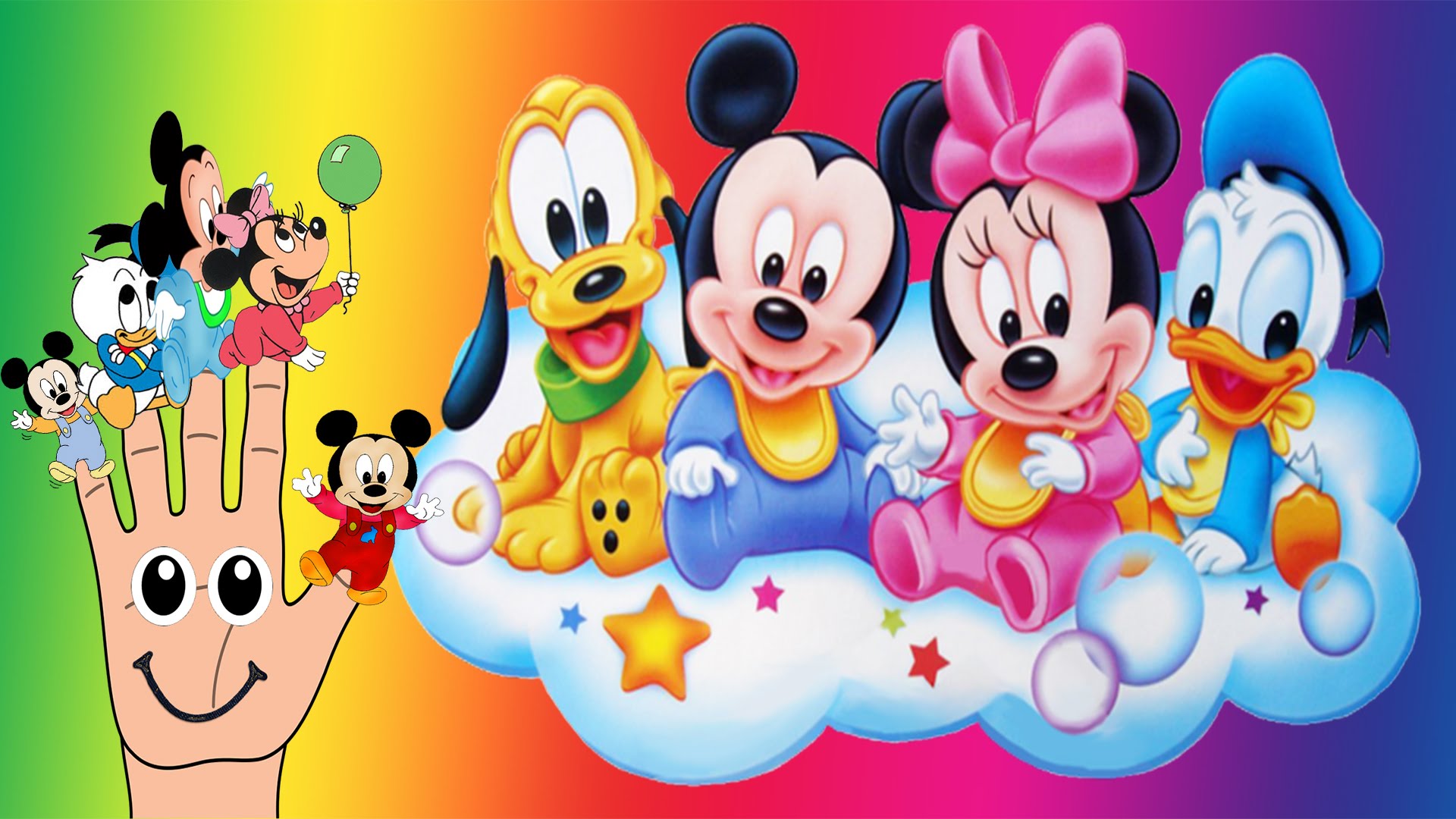 Adorable Baby Mickey Mouse Pluto Minnie Donald Duck Desktop Wallpaper Hd Wallpapers13 Com
