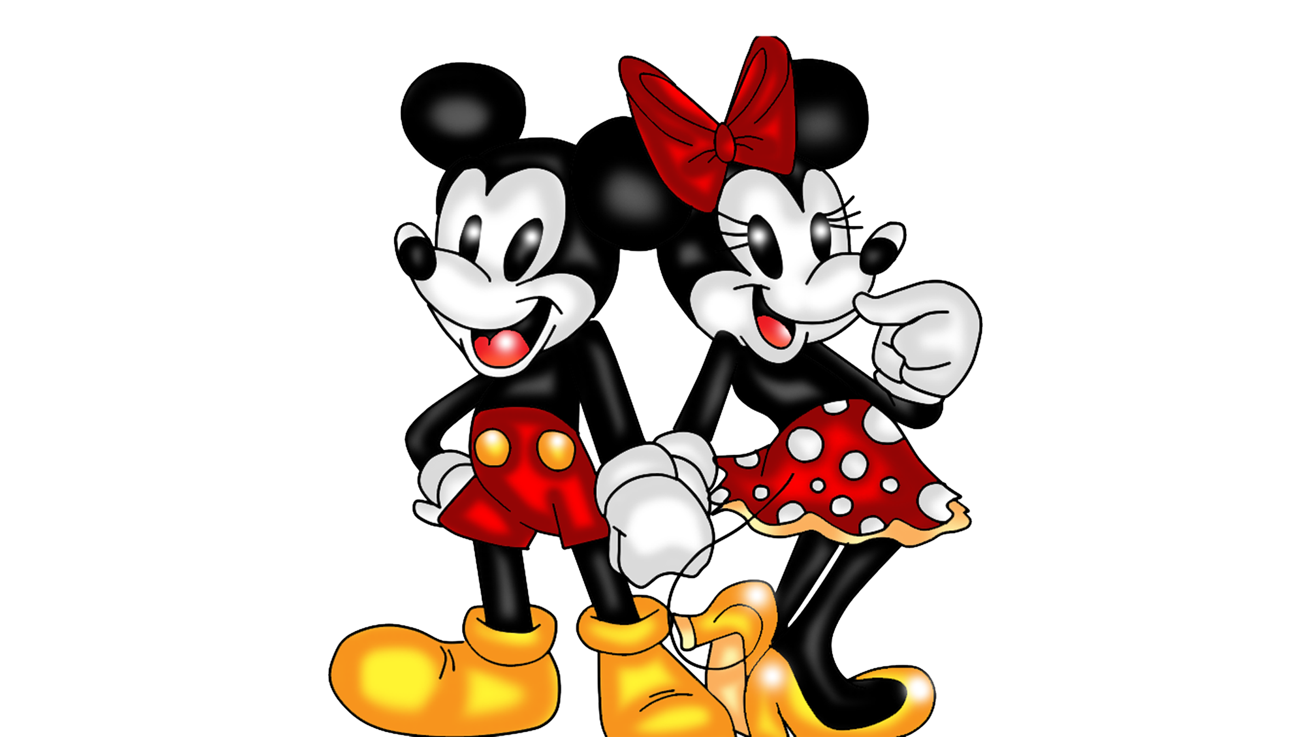 Mickey And Minnie Kissing Wallpaper