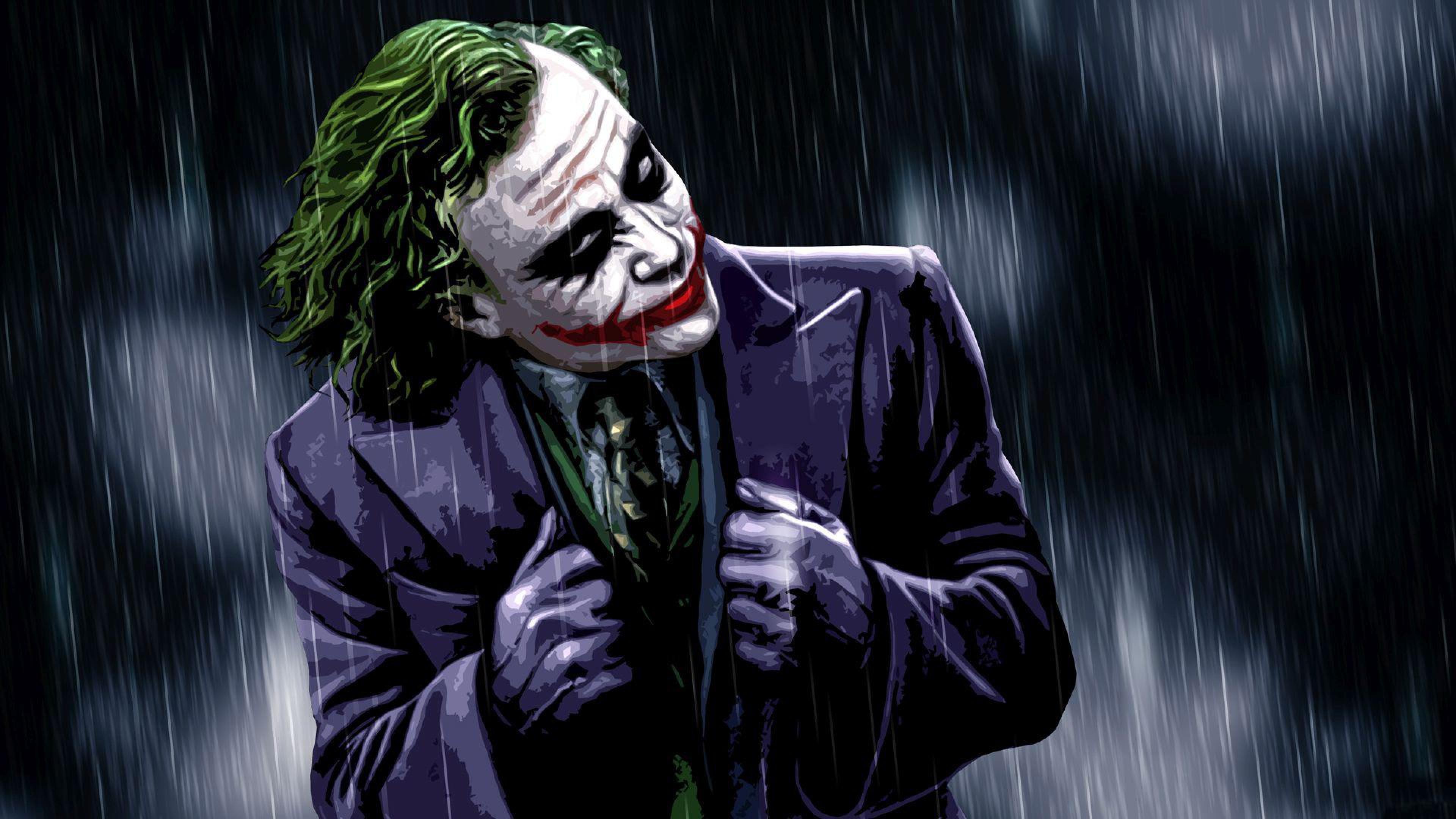The Joker The Dark Knight Desktop Wallpaper Hd For Mobile Phones And Laptops 3840x2160 