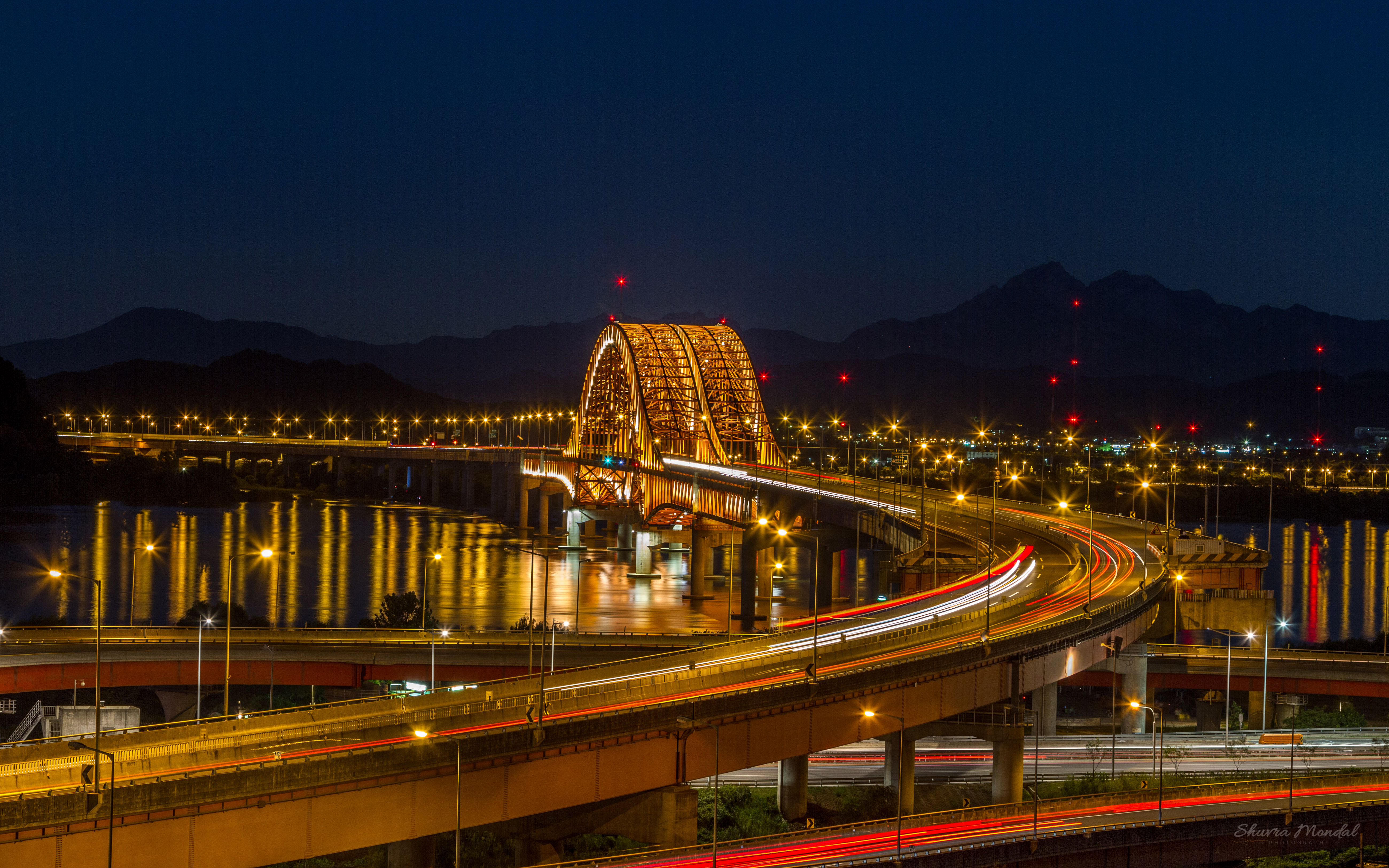 Seoul Banghwa Bridge Of The Han River In South Korea Length Of 2.5 Km