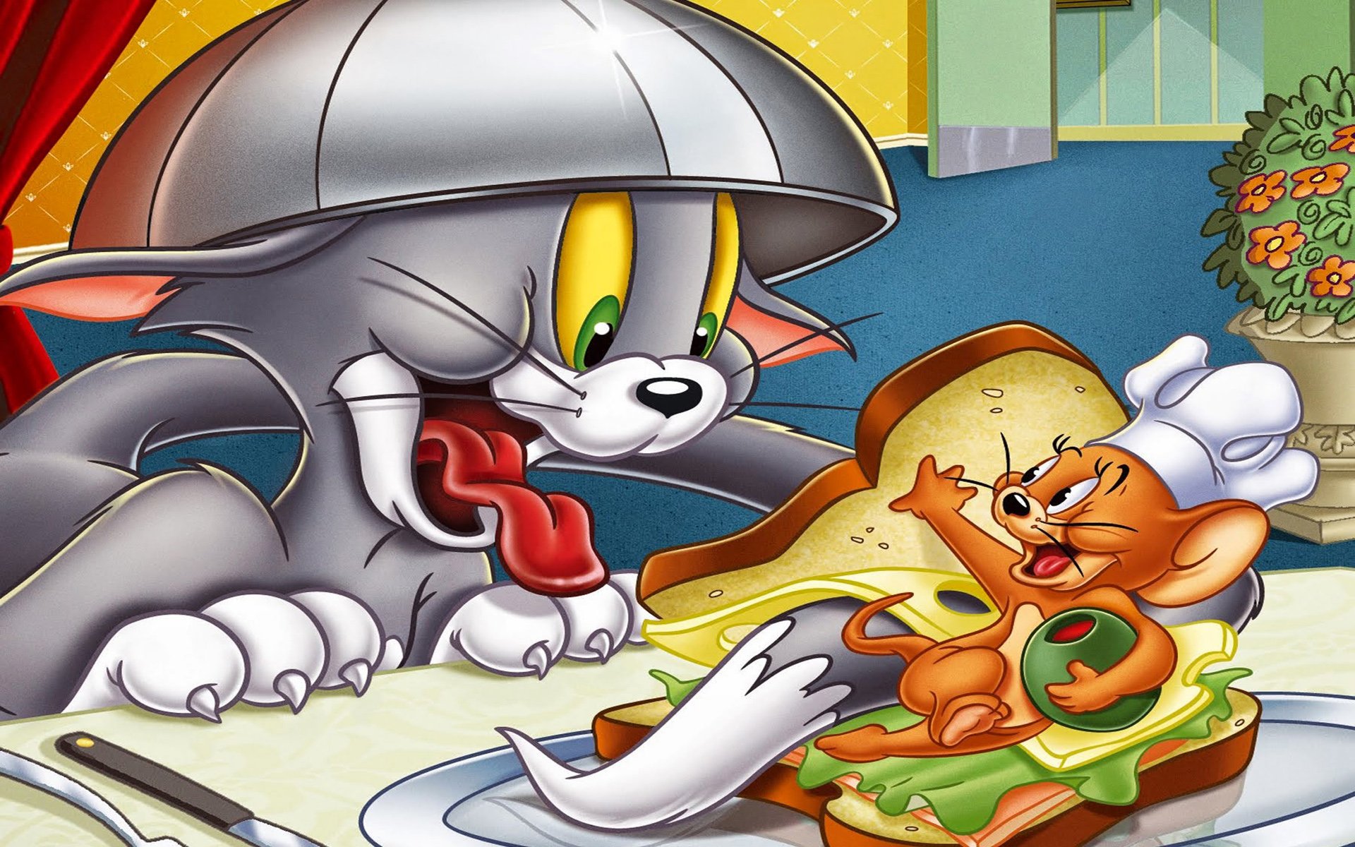 Tom And Jerry-Tasty Sandwich for Tom-HD Wallpaper for laptop and tablet