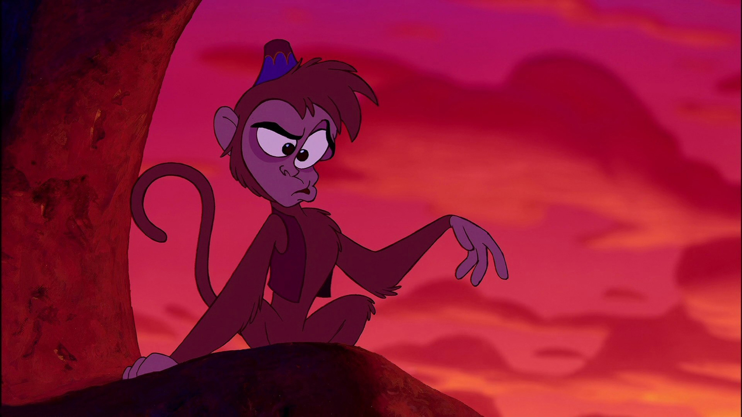 Abu Monkey Character From The Cartoon Aladdin And The Magic Lamp