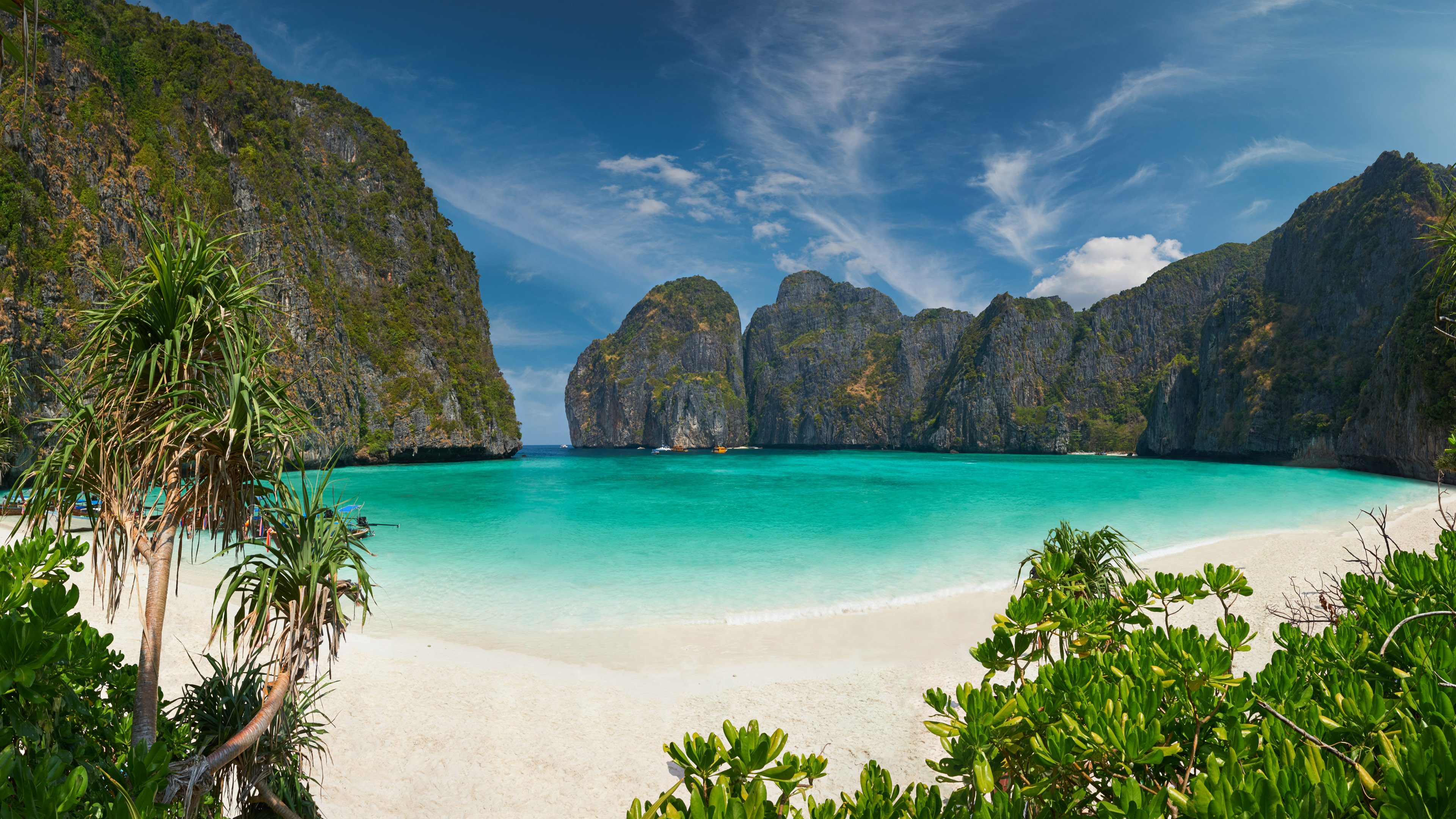 Phi Phi Island Village Beach Resort Thailand With Blue Waters White Sandy Beaches And