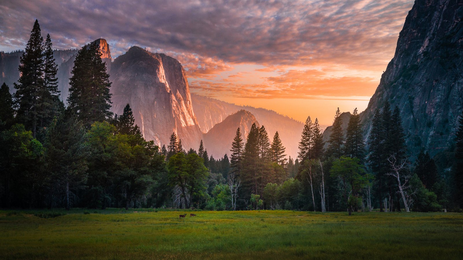 Sunset Red Light Yosemite National Park In California’s Sierra Nevada U.s Ultra Hd Wallpapers